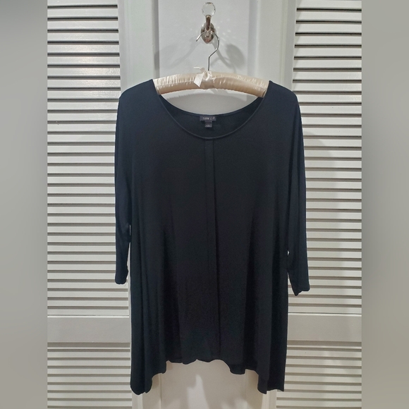 J. Jill Tops - J. Jill Classic Black Tunic Top 2X